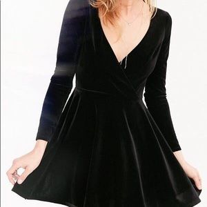 Urban Outfitters velvet mini dress